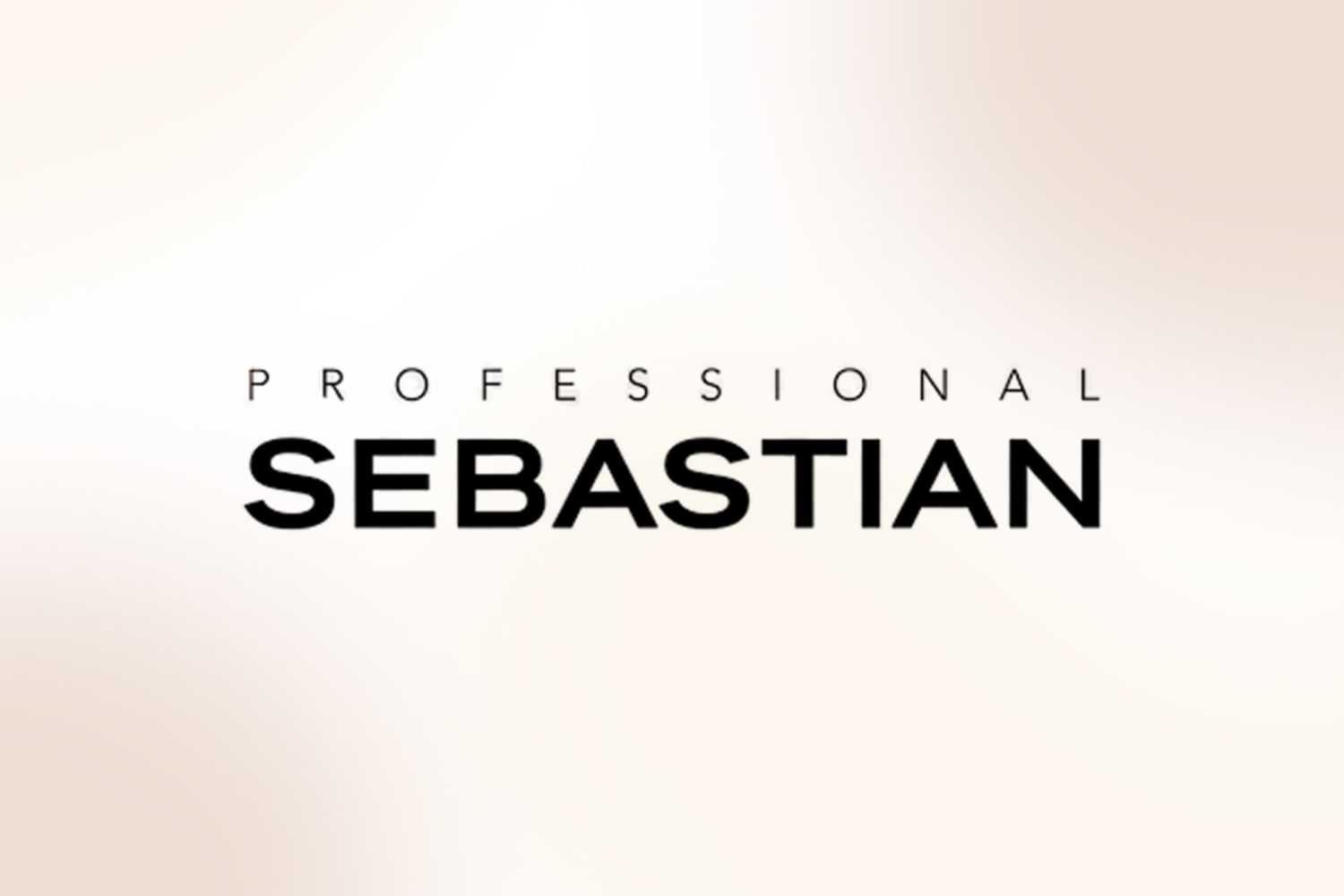 Professional Sebastian logo with a soft beige background.
